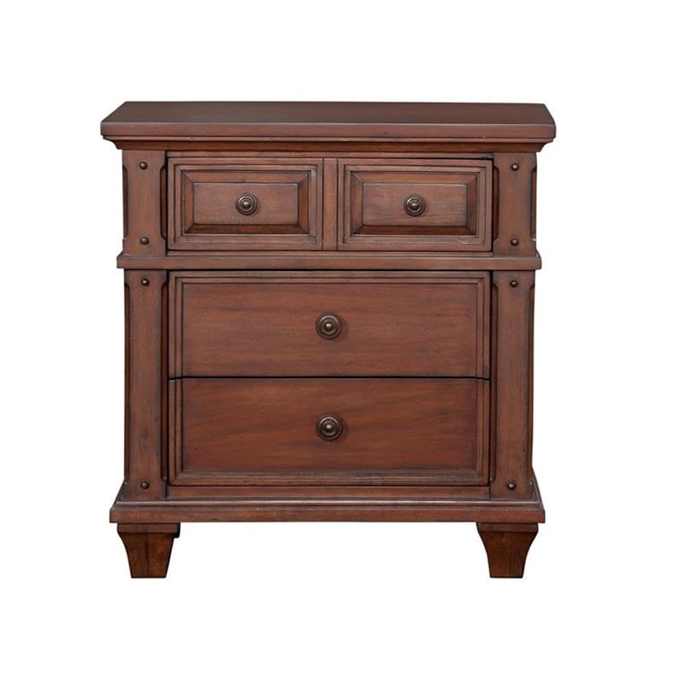 American Woodcrafters Sedona Cherry Finished Wood 3-Drawer Nightstand